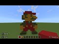 Minecraft Pixel Art Tutorial - Mario (Super Mario Bros.)