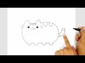 How to Draw Pusheen the Cat | Drawing Lesson