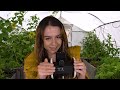ASMR In a Greenhouse Thunderstorm 🌻⛈ with a Crinkle Coat 🧥 3Dio Ear Cupping 👂& Ear to Ear Whispers💛