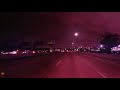 Night driving Vincent Thomas bridge - San pedro CA 4K