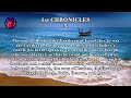 THE BOOK OF 1 CHRONICLES • 1 CHRONICLES AUDIOBOOK • AUDIO BIBLE w/ TEXT •  HOLY BIBLE AUDIO