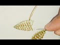 # Fish bone dabble stitch hand embroidery 🪡 design for beginners