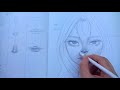 HOW to sketch (nose,eyes,lips, and face )