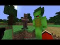 JJ and Mikey HIDE From Scary WITCH in Minecraft (Maizen)