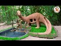Build Hamster Maze Jurassic Park  And Fish Pond for Red fish