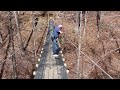 DIY Making of a 86' Suspension Bridge over a 27' Valley