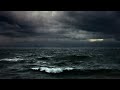 🖤 Dark & Moody Ocean Ambience 🌊 - 3 Hours Rain and Waves