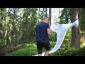 Hanging Plastic Wrap Hammock Tent