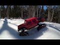 Rc TRAXX TRX4 BRUSHLESS & SCX 10 ON TRACK ADVENTURE ON FRESH SNOW(24 MARCH)