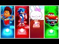 Ryder🆚Sonic🆚Sheriff Labrador Exe🆚 McQueen Eater | Tiles Hop Edm Rush!