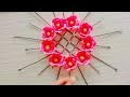 2 How to make Flower ideas | Wall hanging ideas | unique and quick flower Ideas   | Art ideas 42