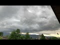 Central Swiss Cloud watching ASMR -  scary fast and big clouds!