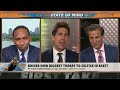 Knicks are REAL THREAT...still A LOT TO BE DONE after getting Mikal Bridges - Bob Myers | First Take
