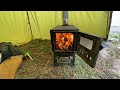 EXTREME -34C FREEZING COLD WINTER SOLO CAMPING ALONE in a HOT TENT ASMR