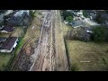 Construction Over Centerpoint Field Property In Wrenwood Spring Branch Neighborhood (4K Drone)