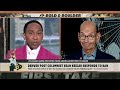 Stephen A. COMES TO THE DEFENSE of Paul Finebaum over Deion Sanders comments 🍿 | First Take