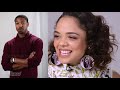 Michael B. Jordan Can't Keep His Eyes Off Tessa Thompson - Creed 2