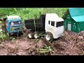 Tragedi miniatur mobil truk isuzu rc angkut tanah oleng!#mobiltruk #rc