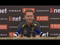 'Couldn't withstand the heat' - Frustrated Mitchell on big loss | Hawks Press Conference | Fox Footy