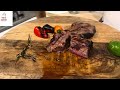 Steak/on gas grill.!!