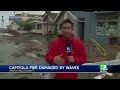 California Storm Coverage: Soquel Creek at flood stage, Capitola Pier damaged in Santa Cruz County
