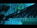 Beat Stress & Insomnia to Sleep Fast | Heavy Pouring Rain on Roof & Intense Thunder Sounds at Night.