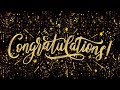 1 HOUR Congratulations background backdrop wallpaper video with JAZZ music