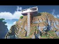 ⛏️ Minecraft Tutorial :: ⛰️ Build a House with the Elevator [마인크래프트 엘리베이터가 있는 집짓기 건축강좌]