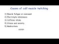 A case of calf muscle twitching | Benign fasciculation syndrome | what is the reason?