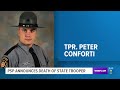 PSP announces death of State Trooper