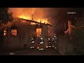 Firefighters Battle Late Night House Fire | Vermont-Slauson