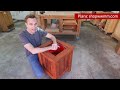 Simple redwood planter box. Easy outdoor woodworking project.