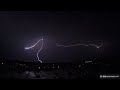 Crazy upward lightning in St. Louis filmed with high speed camera