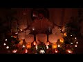 Rainy Night Sound Bath by Candle Light | Meditation Music | Sleep Sounds | Singing Bowls | Anxiety