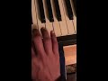 First day on piano - my own tune