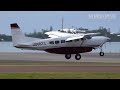 (4K) Superb Prop & Private Jet Arrivals & Take-offs in Bermuda | DH8A, GLF4, C208s, A400