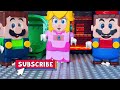 Lego Luigi help his brother and they try to save Princess Peach on Nintendo Switch