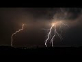 Heavy rainfall with thunder and lightning on the roads - Relaxing Nature Sounds.