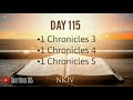 Day 115 - One Year Chronological Daily Bible Reading Plan - NKJV Dramatized Audio Version - April 25