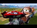 Big & Small Monster Truck Lightning McQueen vs Choo-Choo Charlie's Train | BeamNG.drive