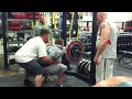 15 year old Nick Pastorello 319 x 3 squat