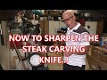 How to sharpen knives so they are surgically sharp.....!!!!!