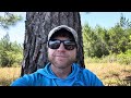 Camping and hiking the Florida Trail in Ocala National Forest. Hopkins prairie section..