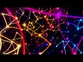 Abstract Colorful Constellations! 4K Network Geometric Shapes! Sci-Fi Screensaver for Relaxing