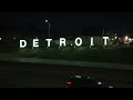 Detroit signs gets lights so people can see it at night