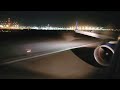 Boeing 757-300 landing under the Vegas skies & full reverse thrust on landing