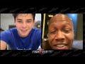 Zab Judah CONFRONTS Ryan Garcia LIVE in HEATED argument over PED failed test & disrespect!