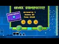 Back on track, full, all coins, geometry dash