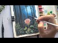 Magical Rose Gouche Painting