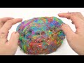 Satisfying Slime ASMR l How to Makes Rainbow Popsicle Cake from Mixing Slime in Bathtub